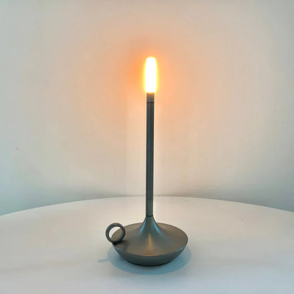 Vintage Aluminium Cordless Candle Lamp